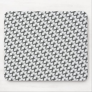Black Standard Ribbon von Kenneth Yoncich Mousepad