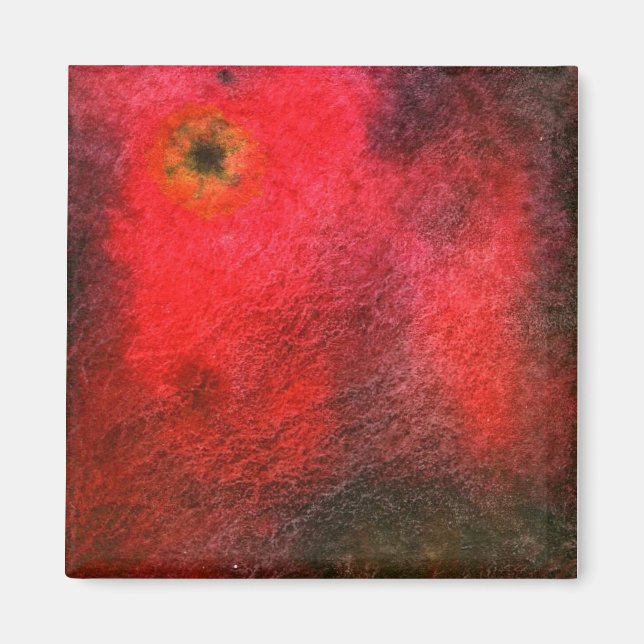 "Black Star" Abstrakt Art Magnet (Vorne)