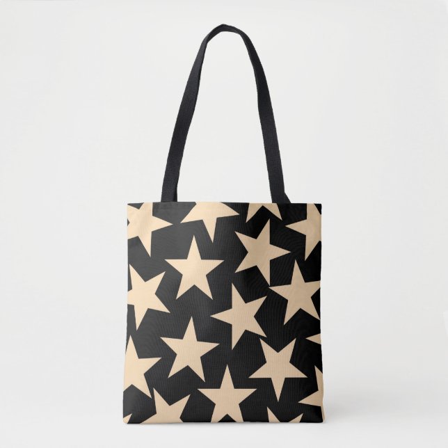 Black Star Celestial Cosmic-Inspiriert Carry-All Tasche (Vorderseite)