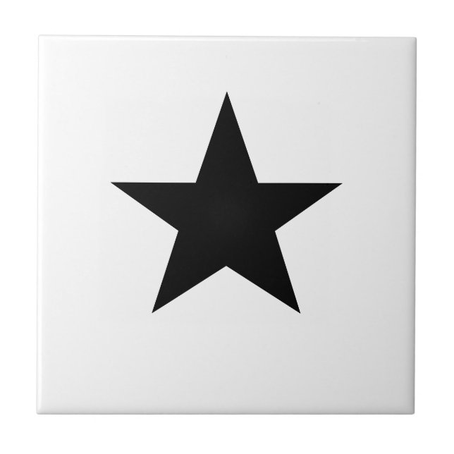 Black Star Fliese (Vorderseite)