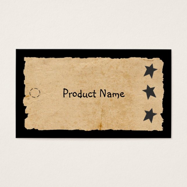 Black Star Hang Tag (Vorderseite)