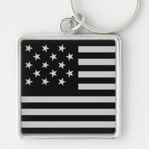 Black Star-Spangled Banner America Flag Schlüsselanhänger