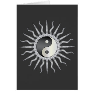 Black Starburst Yin Yang