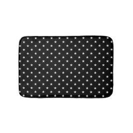 Black Stars Bath Mat Badematte