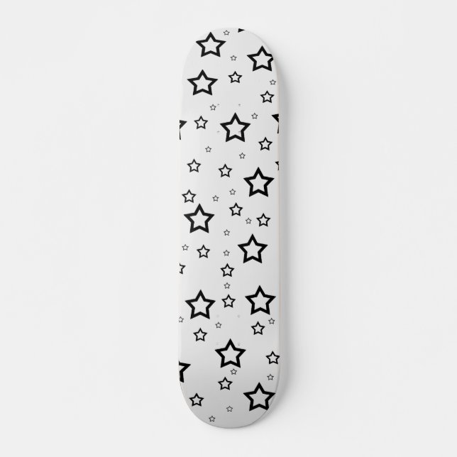 Black Stars on White Arrière - plan : Skateboard (Devant)