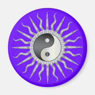 Black Sternexplosion Yin Yang Magnet