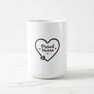 Black Stethoscope Forming Heart Shape with Kaffeetasse