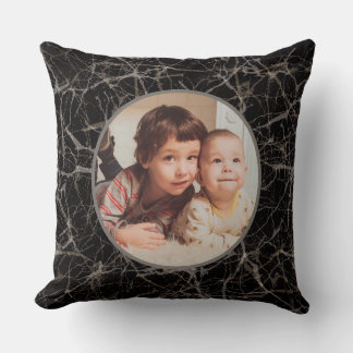 Black Stone & Marble Texture & Custom Photo Kissen