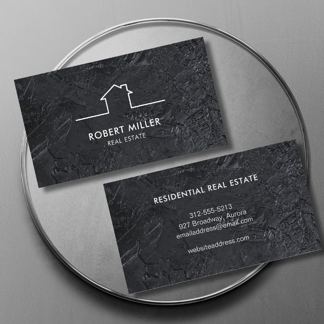 Black Stone Realtor Visitenkarte (Von Creator hochgeladen)