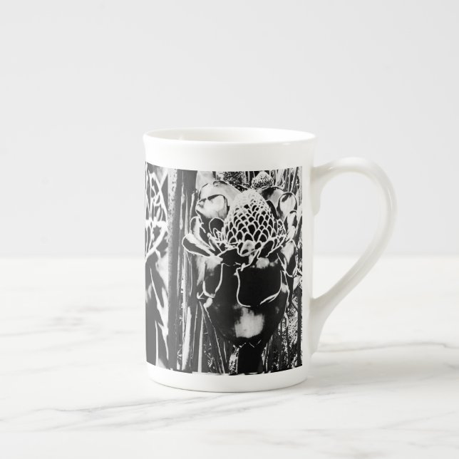Black Strawberry Bone China Porzellan Tasse (Rechts)