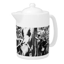 Black Strawberry Porcelain Kaffee & Teekanne