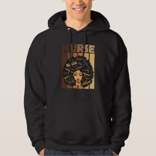 Black Strong Nurse Afro Liebe Melanin Hoodie