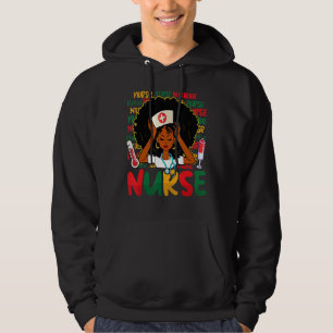 Black Strong Nurse Afro Liebe Melanin Hoodie