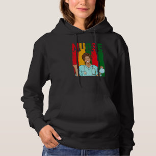 Black Strong Nurse Afro Liebe Melanin Hoodie