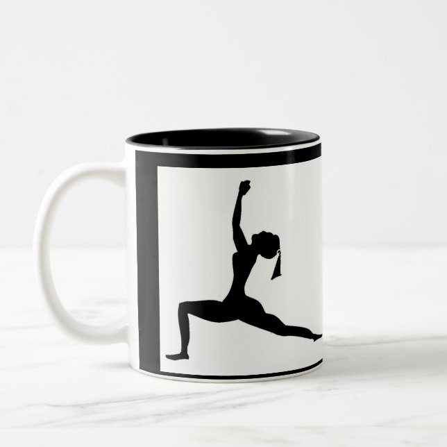 Black Style: Klassische Tasse/Kaffeecup Zweifarbige Tasse (Links)