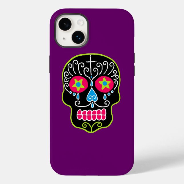Black Sugar Skull Case-Mate iPhone 14 Plus Hülle (Rückseite)