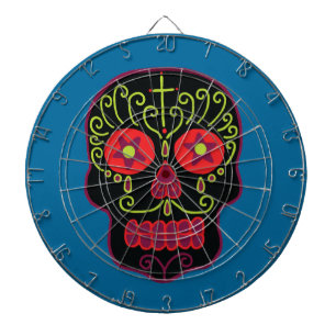 Black Sugar Skull Dartscheibe