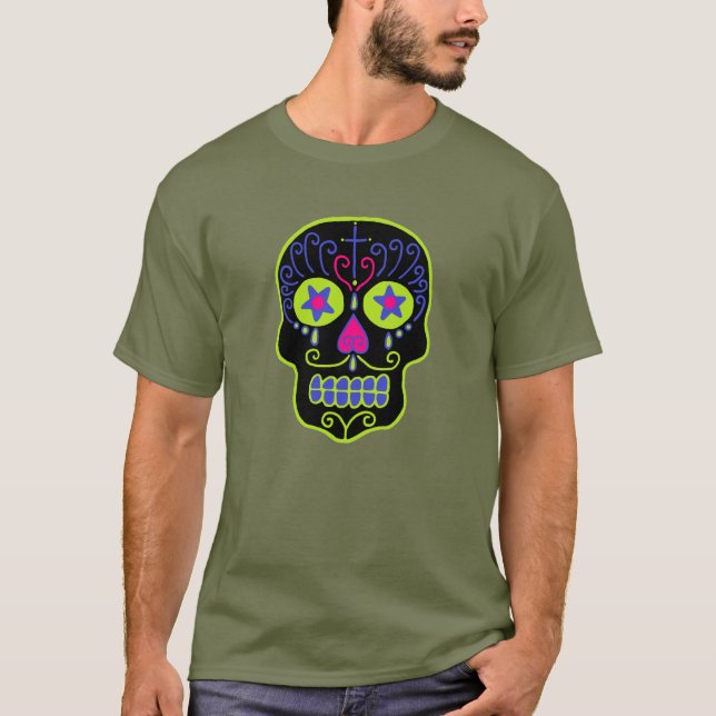 Black Sugar Skull T-Shirt (Vorderseite)