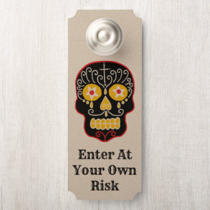 Black Sugar Skull Türanhänger