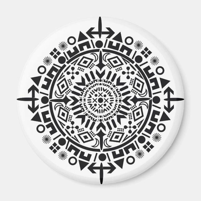 Black Sun Magnete Magnet (Vorne)