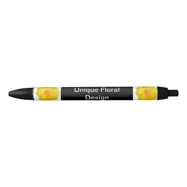 Black Sunflower Pen Kugelschreiber (Vorderseite)