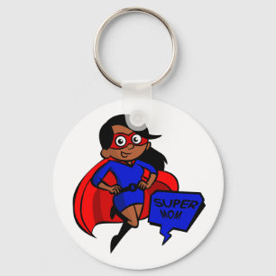 black super mom schlüsselanhänger