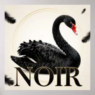 Black Swan Champagner Gold Mode Poster