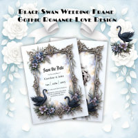 Black Swan Hochzeitsrahmen – Gothic Romance Liebe