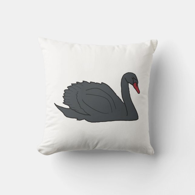 Black Swan Kissen (Vorderseite)