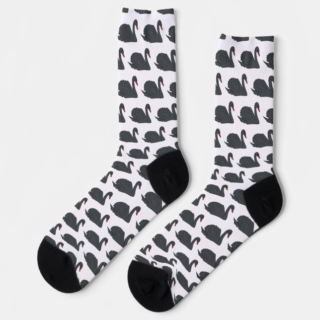 Black Swan Socken (Linkes Detail)