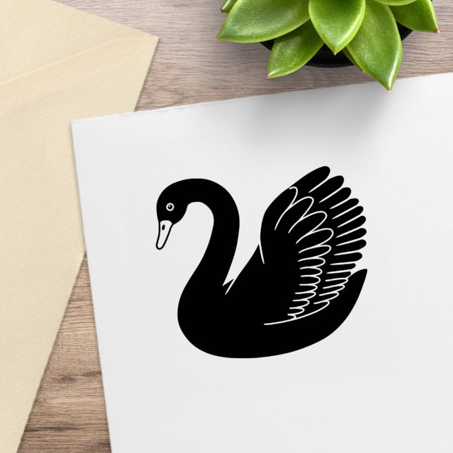 Black Swan Wings up Gummistempel (Von Creator hochgeladen)