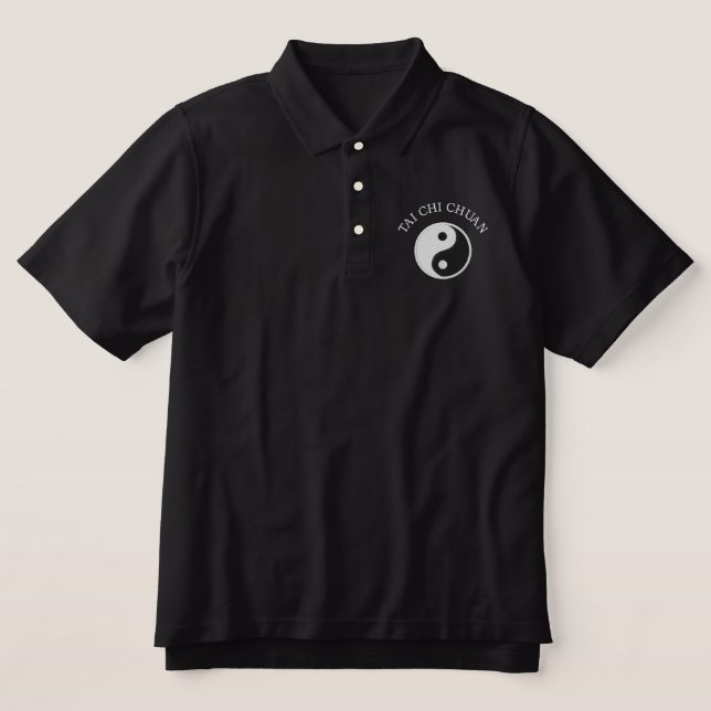 Black Tai Chi - bestickt (Design Vorderseite)