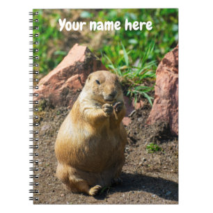 Black-Tails Prairie Dog Spiral Foto Notebook Notizblock