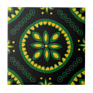 Black Talavera Tile Fliese