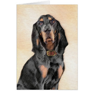 Black & Tan Coonhound Malerei - Original Hunde Kun