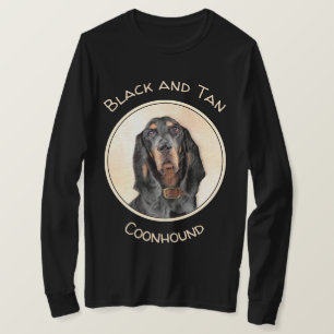 Black & Tan Coonhound Malerei - Original Hunde Kun T-Shirt