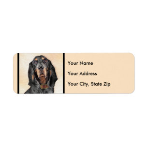 Black & Tan Coonhound Painting - Original Hund Kun