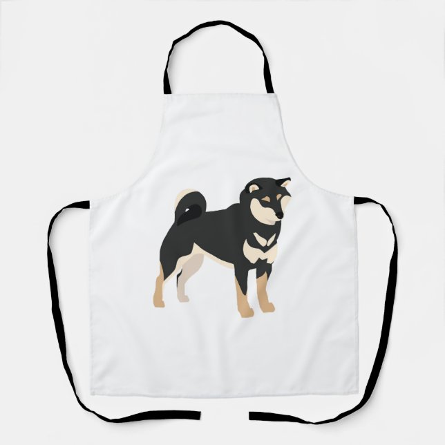 Black & Tan Shiba Inu Hundebesitzer Lover Geschenk Schürze (Vorderseite)