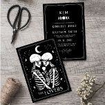 Black Tarot Goth Hochzeit Einladung<br><div class="desc">Schwarze Hochzeitseinladung,  Sofortdownload Tarot Wedding Invites,  Goth Wedding Einladungs-Vorlage,  Skelett lädt ein.</div>