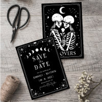 Black Tarot Goth Save the Date Hochzeit