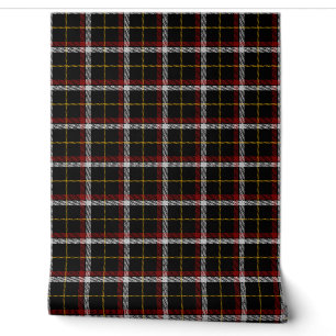Black Tartan Kariert Scottish Clan Tapete