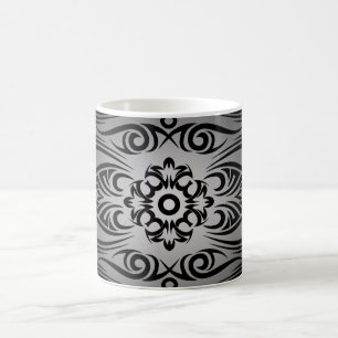 Black Tattoo Tribal 1   Schwarzer FackelIN Kaffeetasse