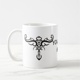 BLACK TATTOO TRIBAL III + Ihre Idee Kaffeetasse
