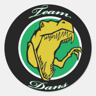 Black team dans autocollant