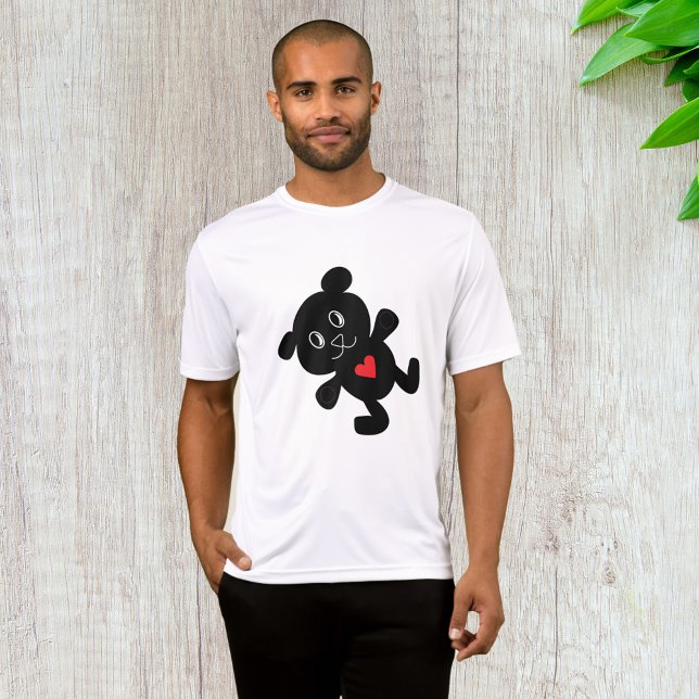 Black Teddy Bären Liebe Mens Active T-Shirt (Von Creator hochgeladen)