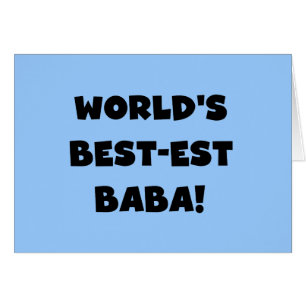 Black Text Best Baba T - Shirt und Geschenke