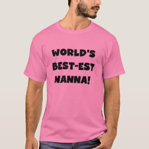 Black Text Meilleurs T-shirts et cadeaux Nanna