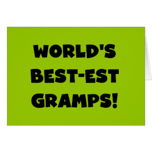Black Text World's Best Gramps Geschenke