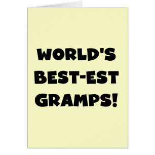 Black Text World's Best Gramps Geschenke