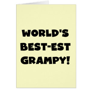 Black Text World's Best Grampy Geschenke